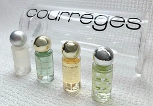 Juego de mini perfumes Courrèges 4 piezas con estuche 0,17 fl oz / 5 ml (cada botella) × 4 raro - Imagen 1 de 8