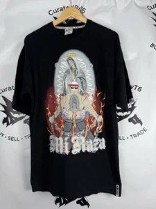 Vintage Mi Raza T-Shirt Herren XL schwarz bestickt Y2K Kurzarm - Bild 1 von 8