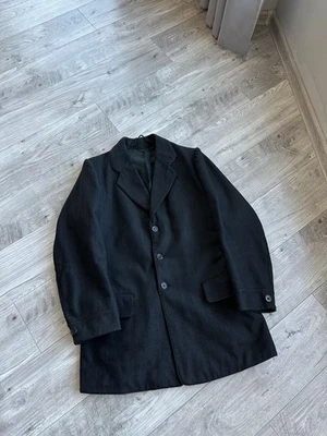 Blazer masculino antigo de lã rara vintage dos anos 1890 - 1920 Tamanho: P - Imagem 1 de 4