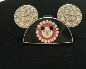 Disney 2008 Mickey Mouse Ohren Hut Silber Schmuck Mouseketeer Pin - Bild 1 von 4