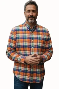 Ralph Lauren Herren XXL Hemd Tartan kariert mehrfarbig Button Down Langarm - Bild 1 von 8