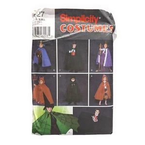 Simplicity 5927 Halloween Costumes Pattern For Kids Size A, Small to Large - Cut - Picture 1 of 3