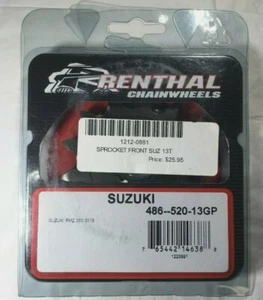 RENTHAL SUZUKI 2013 RM-Z 250 FRONT COUNTERSHAFT SPROCKET 13 TOOTH #486-520-13GP - Picture 1 of 5