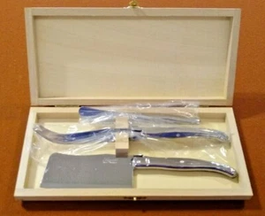 CLAUDE DOZORME LAQUIOLE Cheese Knife Set Stainless Steel Chateau St. Jean Sonoma - Picture 1 of 4