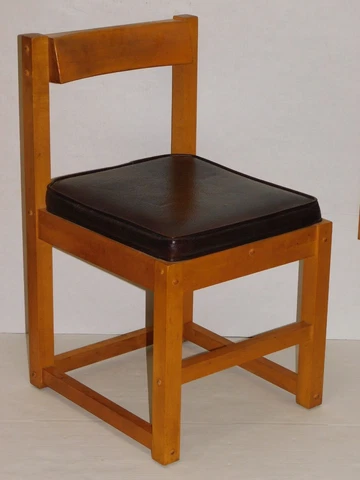 RARE Vintage 1976 Natural Maple Butcher Block JOHN BOOS Kitchen Dining Chair Cover