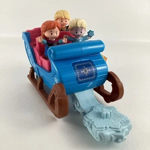 Fisher Price Little People Disney Frozen Kristoff's Sleigh Lights Music Figures - Picture 1 of 12
