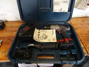 BOSCH GSB 18 VE-2 PROFESSIONAL 18V 2 SPEED HAMMER DRILL OUTFIT - Picture 1 of 5