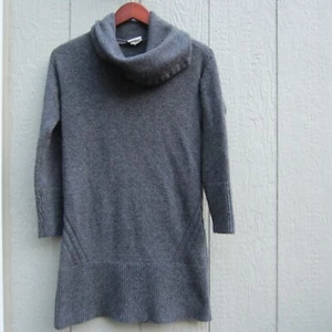 Anthropologie Sweater Dress Womens XS Sonoran Wool Cashmere TutleNeck Gray Cozy - Picture 1 of 16