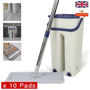 Mop PRO Mop and Bucket Set Multi-Functional Wash & Dry Flat Squeeze 360 + 10 Pad