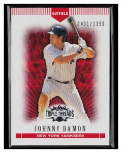 2007 Topps Triple Threads #68 Johnny Damon /1350