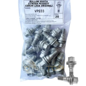 Bulloni ruota CITROEN PEUGEOT cerchi in lega originali KIT 20 pz. - Foto 1 di 2