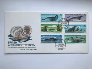 1983 BRITISH ANTARCTIC TERRITORY CONSERVATION ARCTIC SEALS FDC FIRST DAY COVER - Picture 1 of 4