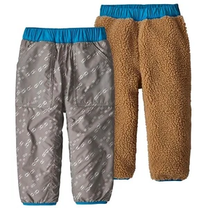 Patagonia Baby Toddler Reversible Tribbles Pants Lined Fleece Snow Grey 4T - Picture 1 of 11
