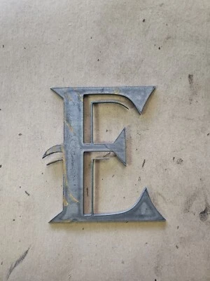 6" Tall Typewriter font Rustic metal letters, 10 Gauge thick, weldable - Image 1 of 4