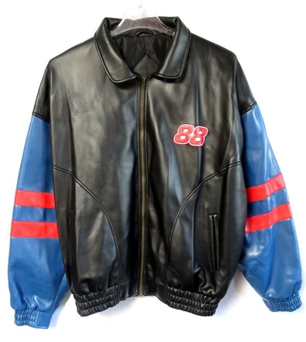 Chase Authentics DALE JARRETT #88 Black Nascar Jacket Sz Large Tall Cover