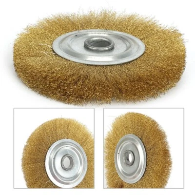 5 Zoll Rein-Kupfer Drahtbürste-Messing Rund Bürste Schleifer Metall Polieren - Bild 1 von 4