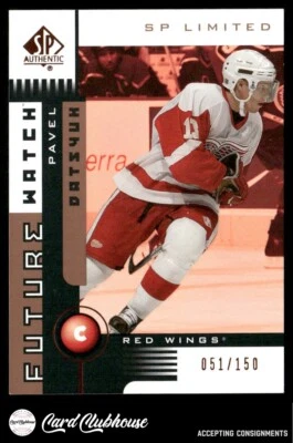 2001-02 SP Authentic Limited #145 Pavel Datsyuk /150 - Image 1 of 2