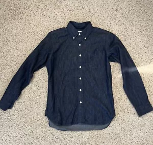 Journal Standard Raw Denim Button Down Shirt sz M Japan - Picture 1 of 5