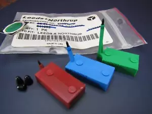 Leeds Northrup Plotter Printer Pen set of (3) Red Blue Green 82-80-3004-03 - Picture 1 of 4