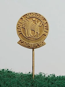 Volleyball, trophy of Yugoslavia, Zagreb 1980. Croatia vintage pin badge ! - Bild 1 von 2