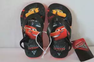 New Toddler Boys Disney Cars Sandals Flip Flops Shoes Small 5 - 6 Slip On Summer - Picture 1 of 2