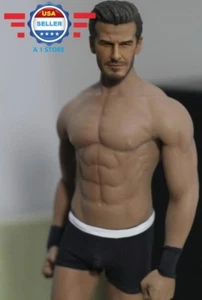 Escultura Personalizada de Cabeza de David Beckham 1/6 con Cuerpo Masculino Muscular Sin Costuras PHICEN M33 - Imagen 1 de 4