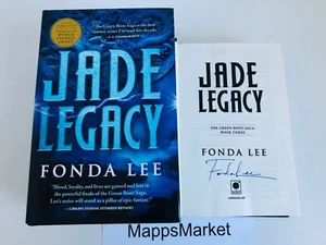 SIGNED Jade Legacy GREEN BONE SAGA 3 by Fonda Lee 1st Edition (2021, Hardcover)  - Picture 1 of 12