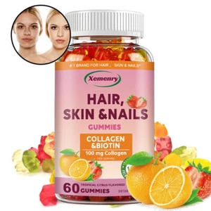 Cheveux, Peau Et Ongles - Vitamine C, Collagène, Biotine - Anti-âge, Antioxydant - Imagen 1 de 10