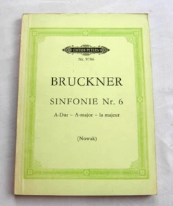 Bruckner Symphony No 6 A major (Nowak) Edition Peters 9706 study score - Picture 1 of 2