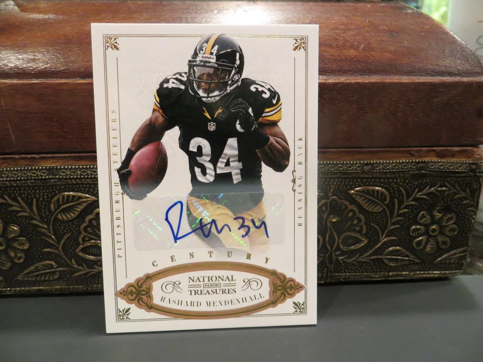 National Treasures Century Autograph Steelers Rashard Mendenhall 44/49  2012 - Image 1 of 3