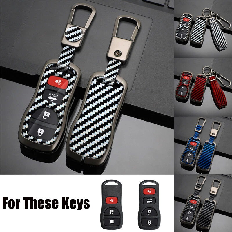 Zinc Alloy TPU Leather Car Key Case Cover For Nissan Frontier Sentra 350Z Xterra Foto 1 de 4