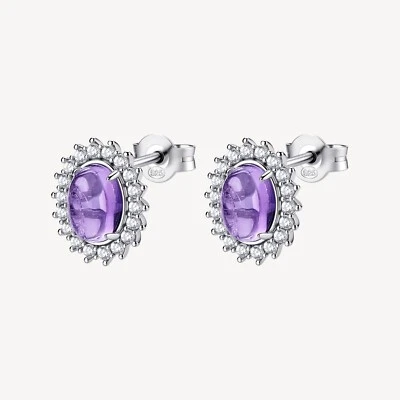 BROSWAY FANCY ORECCHINI CON AMETISTA E ZIRCONI ARGENTO 925 FMP129 MAGIC PURPLE - Immagine 1 di 4