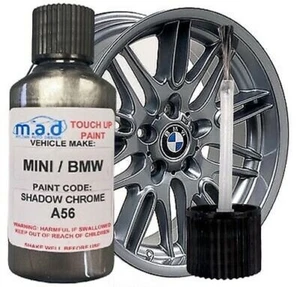 BMW Shadow Chrome A56 Alloy Wheel Touch Up Paint 30ML Curb Scratch M Sport - Picture 1 of 8