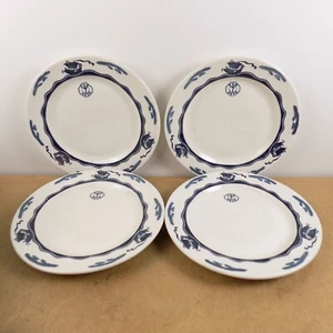 4 McNicol China The 7 Seas Restaurant 9,5" Teller Miami Art Deco Vintage - Bild 1 von 9