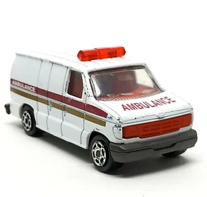 Majorette Ford Econoline White Ambulance 1/63 (3") Pre-Owned 001 - Picture 1 of 8
