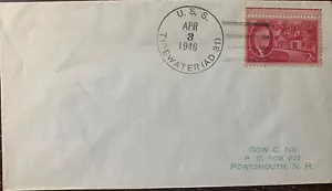USS Tidewater Postal Cover Destroyer Tender Military Ships War - Picture 1 of 1