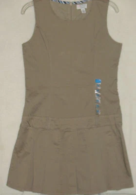 GIRLS CHILDREN'S PLACE UNIFORM/JUMPER  COLOR:KHAKI  SIZE:14 - Photo 1/2