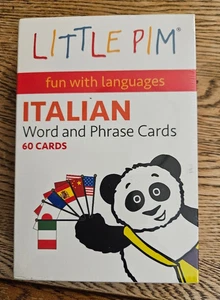 Little Pim Italian 60 Word and Phrase Cards Fun With Languages NEW SEALED - Picture 1 of 2