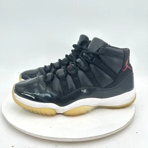 Nike Air Jordan 11 Retro Men Size 9 378037-002 Black Gym Red White Training Shoe - Picture 1 of 11