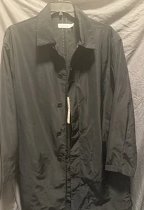 CALVIN KLEIN LIGHTWEIGHT TRENCH COAT JACKET BLACK MEN’S SIZE MEDIUM $189 - Picture 1 of 7