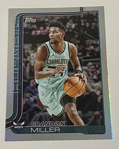 2025-26 Topps Flagship Brandon Miller Charlotte Hornets Rainbow Foil Parallel - Bild 1 von 2