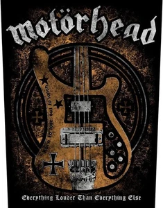 MOTORHEAD Everything Louder Lemmy Bassgitarre RÜCKENAUFNÄHER zum Aufnähen NEU - Bild 1 von 4