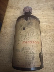 The Tilden Company Quack Medicine Bottle Sealed 1900’s ? Firolyptol W/ Kreosote - Picture 1 of 11