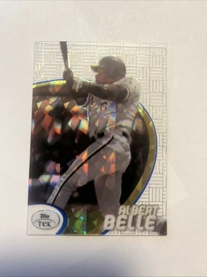 1998 Topps Tek diffractor Albert Belle pattern #73 - Image 1 of 2