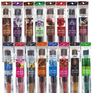 Aroma Fusion Hand Dipped 11" Incense Sticks, 15 Stick Packs, BUY 3 GET 6 FREE - Picture 1 of 28