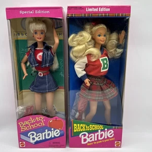 LOT 1992 & 1996 Back to School Special Edition Barbie Doll Mattel #17099  10217 - Picture 1 of 18