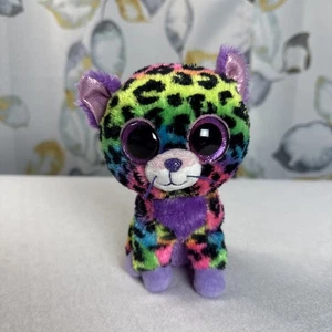 TY Beanie Boo Trixie Leopard Plüsch Justice exklusiv Regenbogen Punkte 6 Zoll - Bild 1 von 8