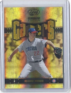 2004 Leaf Baseball 2a edizione Mark Prior Gold Cubs Gamers Card # 04/10 - Foto 1 di 2