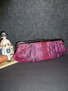 Pochette e tracolla GIANI BERNINI in pelle stampata rettile NUOVA - Foto 1 di 4