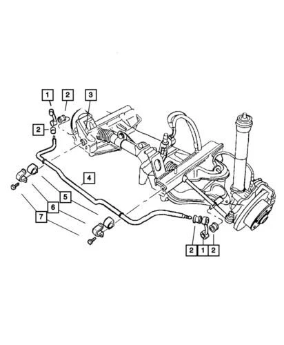 Genuine Mopar 2003-2006 Dodge Sprinter 2500 Stabilizer Bar Bushing 5104066AA - Image 1 of 1